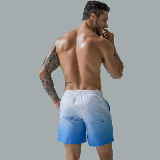 Bañador Difuminado Short Largo - Azul K281