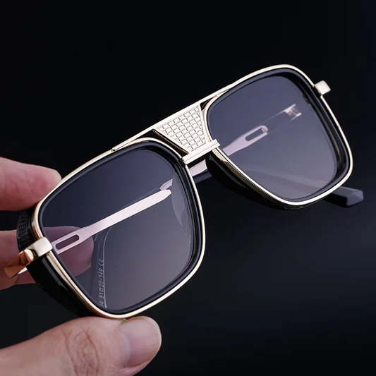 Lentes de Sol 2025  /Negro/Dorado C116