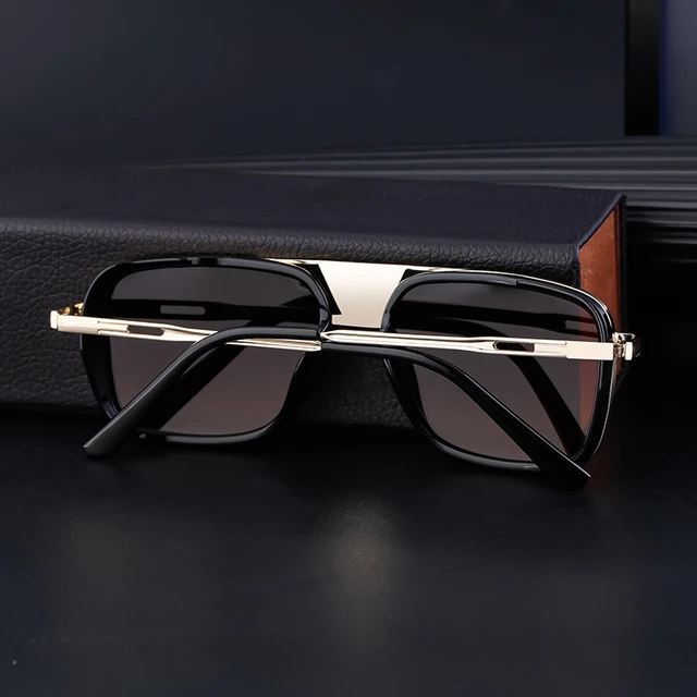 Lentes de Sol 2025  /Negro/Dorado C116