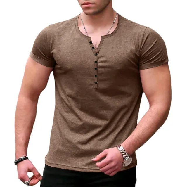 Camiseta Cuello V- S005 /Cafe