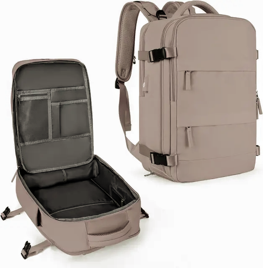 Mochila multifuncional Para viaje RS01/ Cafe