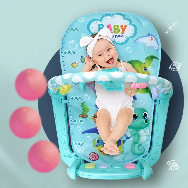 Alfombra de juego multifuncional para bebe /  B71 Celeste