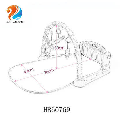 Alfombra de juego multifuncional para bebe /  B71 Celeste