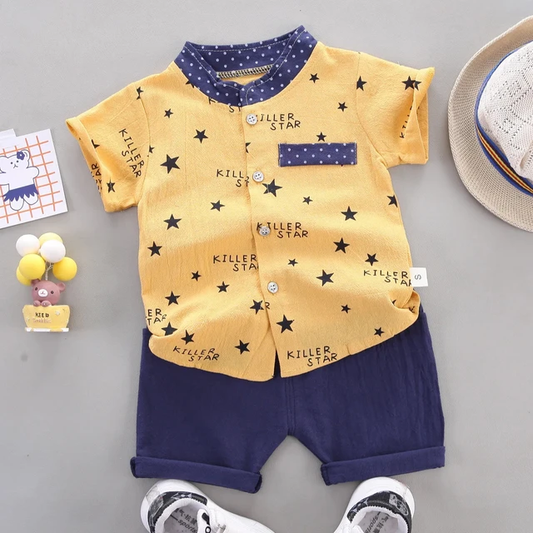 Conjunto para bebe /  B84 Mostaza