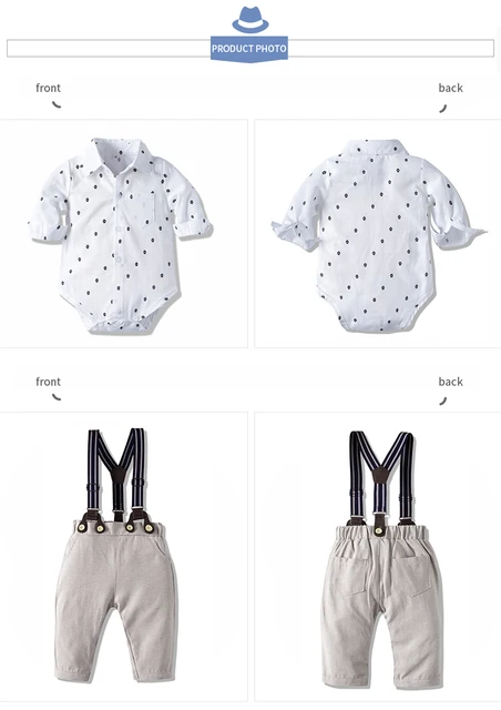 Traje para bebe /  B98 Blanco-