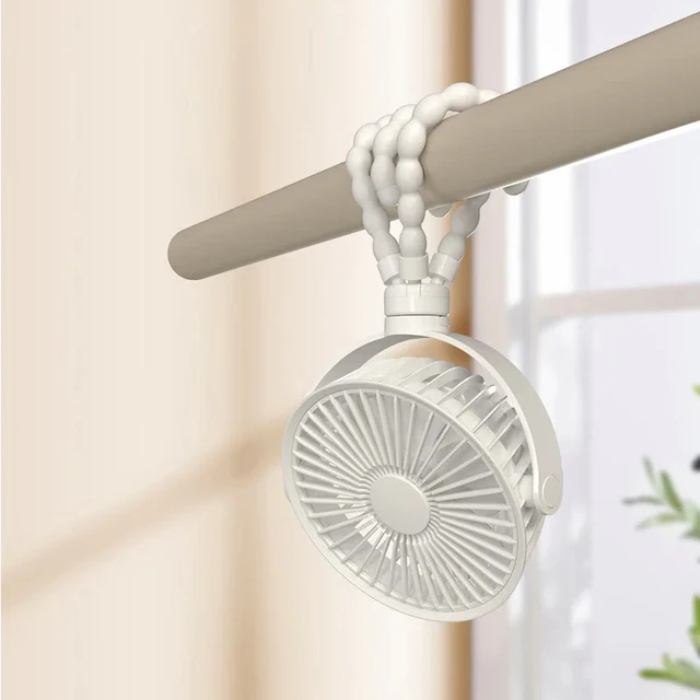 Ventilador Tripode Recargable/ Blanco RS04