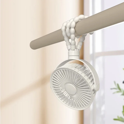 Ventilador Tripode Recargable/ Blanco RS04