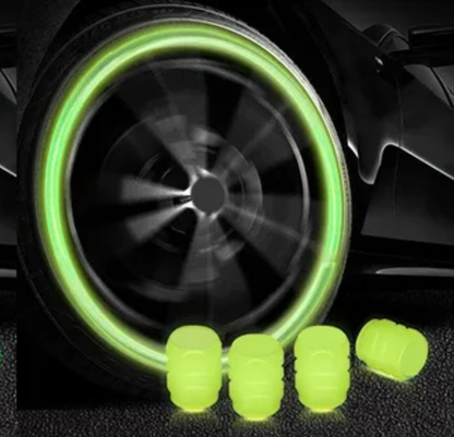 Tapon luminoso para llanta de Carro o Motocicleta / Amarillo  TC6