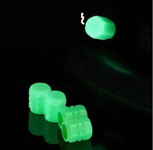Tapon luminoso para llanta de Carro o Motocicleta / Verde  TC6