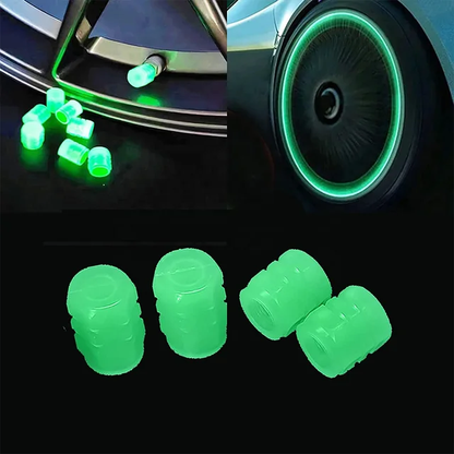 Tapon luminoso para llanta de Carro o Motocicleta / Verde  TC6