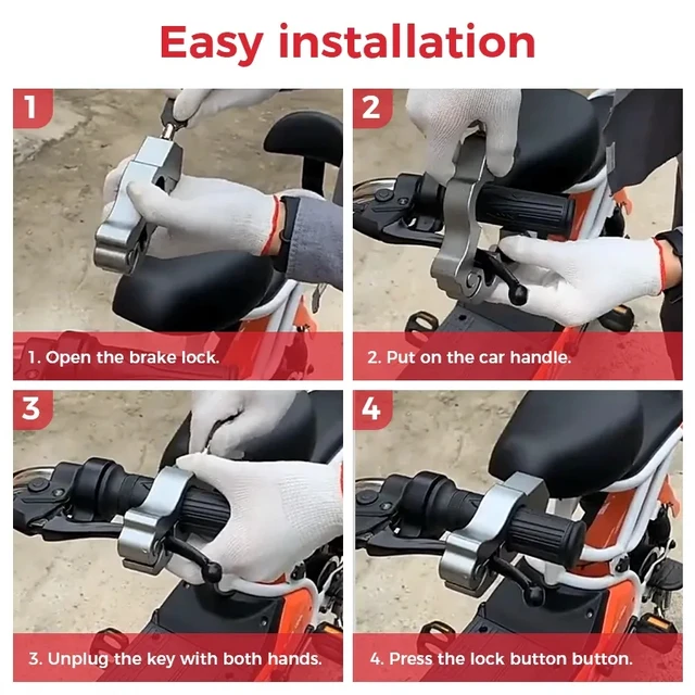 Freno delantero Anti-Robo para Moto/ IM4