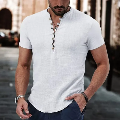 Camisa Casual Para caballero / Blanco  K28