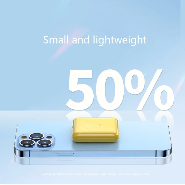 Mini cargador inalambrico para celular/ Blanco DM09