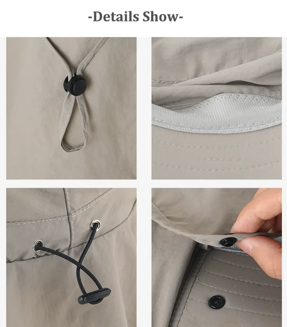 Sombrero Impermeable con protección UV / Gris Claro B144