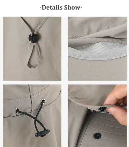 Sombrero Impermeable con protección UV / Gris Claro B144