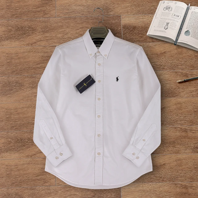 Camisa formal Marca Polo Ralph Lauren para Caballero/ Blanco AM05