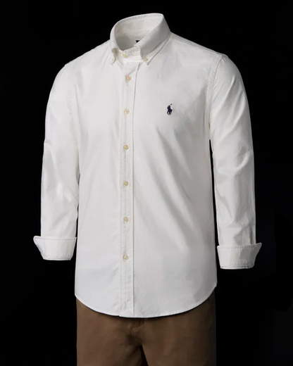 Camisa formal Marca Polo Ralph Lauren para Caballero/ Blanco AM05