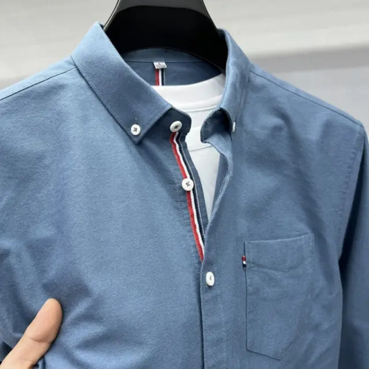 Camisa Formal manga larga para caballero/ Azul Claro. B172