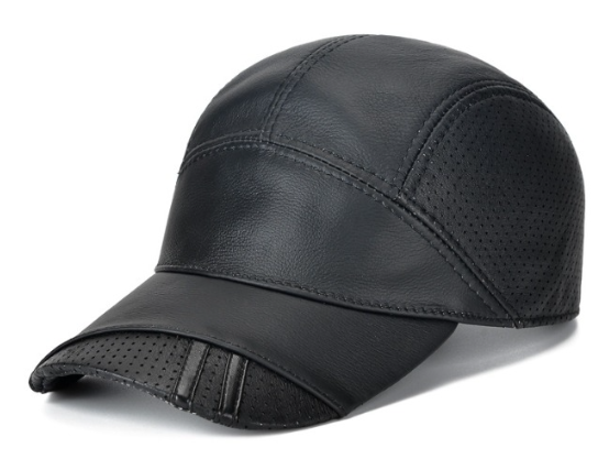 Gorra de Cuero Original Triangulo / Negro K205