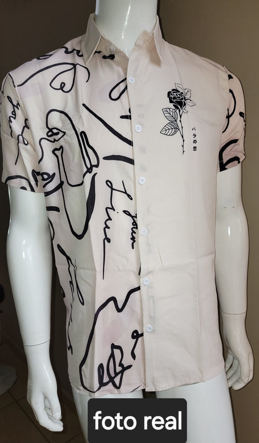 Camisa Casual / Beige K169