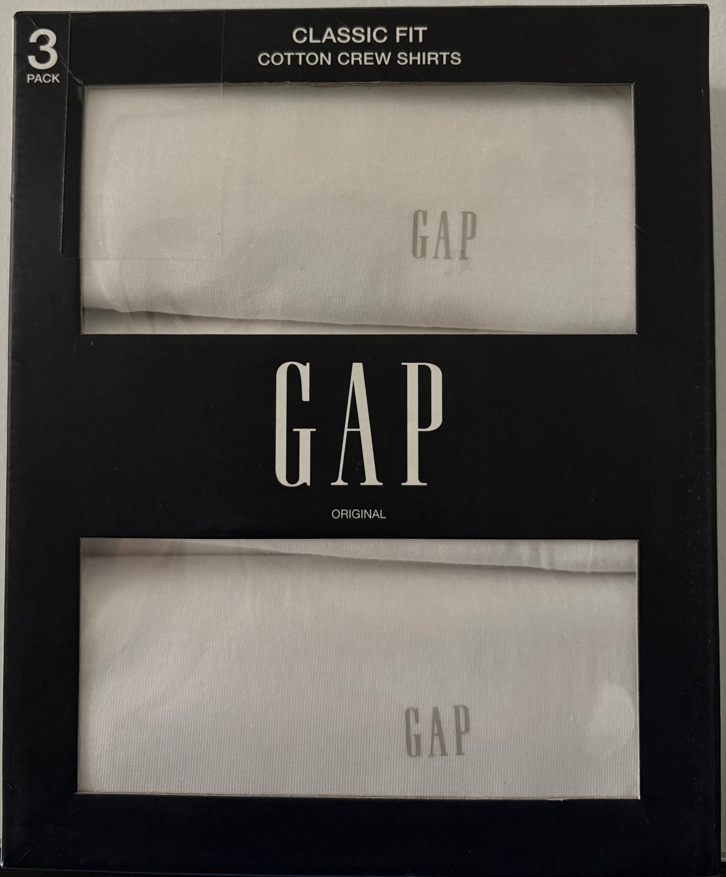 3 Pack Camiseta Clásica GAP-Blanca US27
