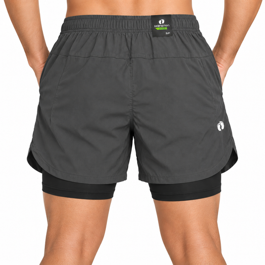 Short Deportivo para Caballero- KCN202 Gris Oscuro