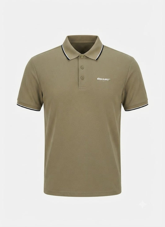 Camisa Tipo Polo Marca Discovery  Khaki NK06