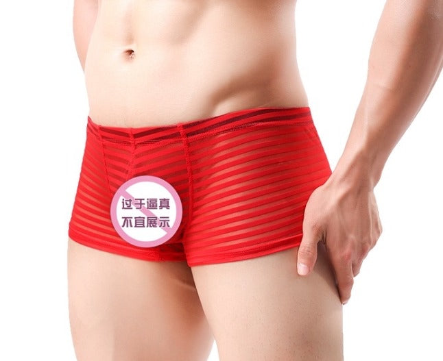 Boxer Transparente - Rojo