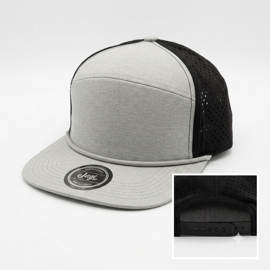 Gorra Plana Ajustable Transpirable - Gris  KCN54