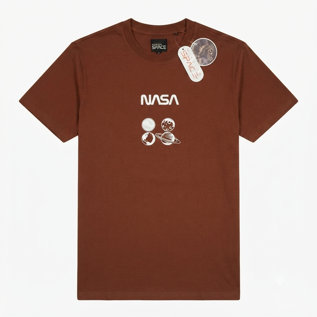 Camiseta Mission Space - NASA Marron KCN33