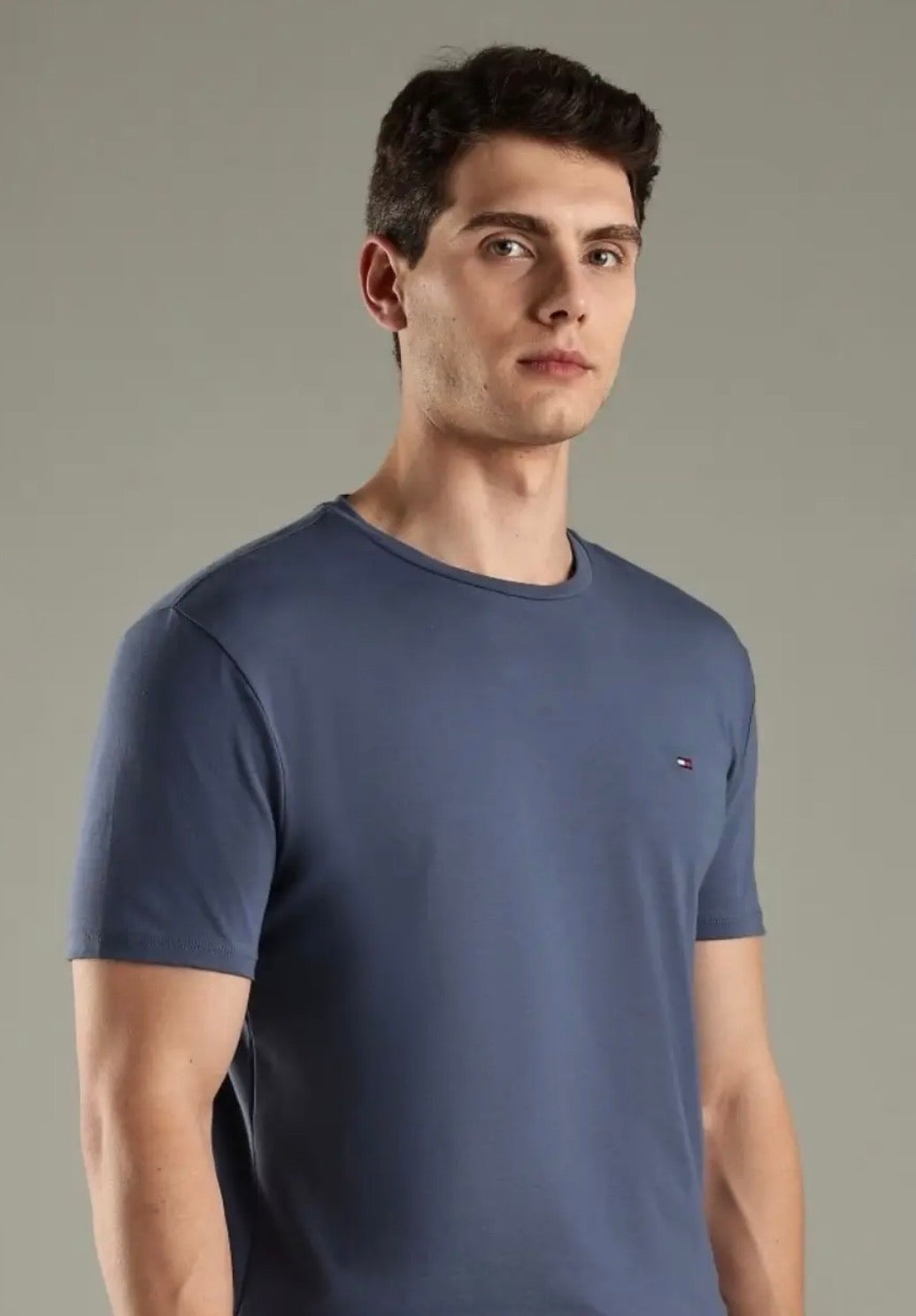 Camiseta Tommy Hilfiger-Azul Grisáceo US45