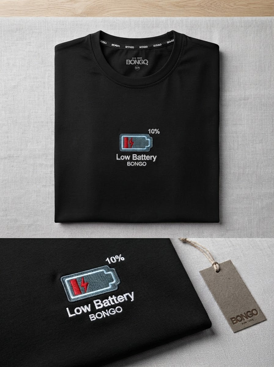 Camiseta Bongo para Caballero - Negra KCN08