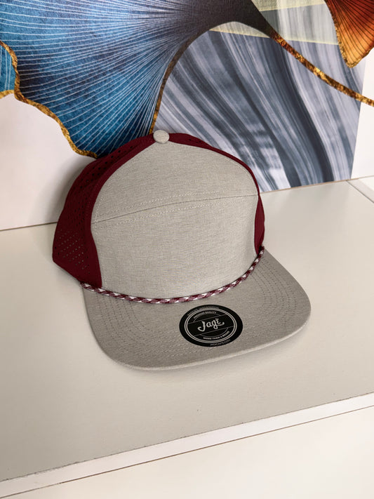 Gorra Plana Ajustable Transpirable - Roja KCN54