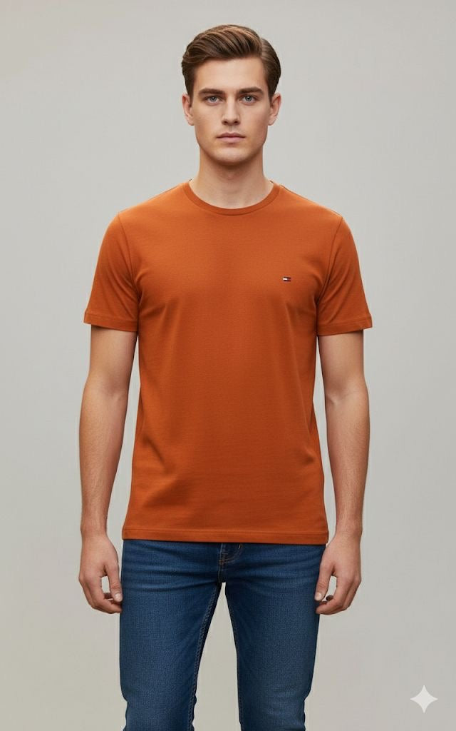 Camiseta Tommy Hilfiger-Naranja US77