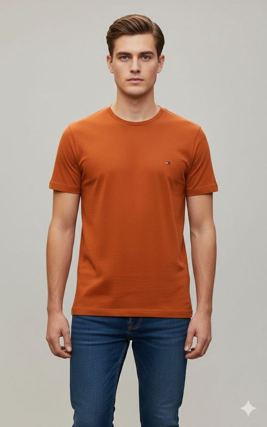 Camiseta Tommy Hilfiger-Naranja US77