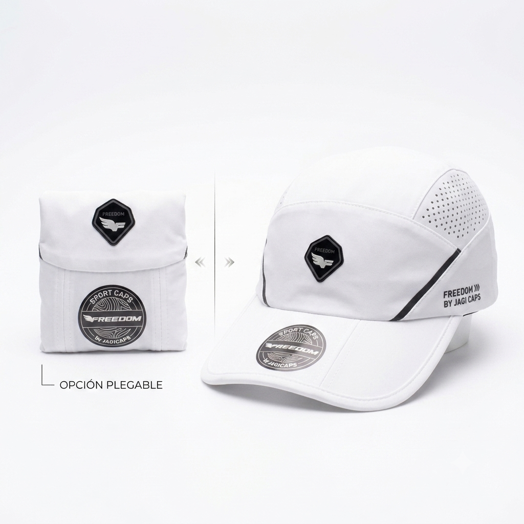 Gorra Deportiva Transpirable Plegable - Blanca KCN63