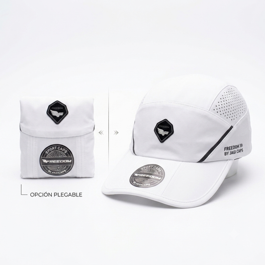 Gorra Deportiva Transpirable Plegable - Blanca KCN63