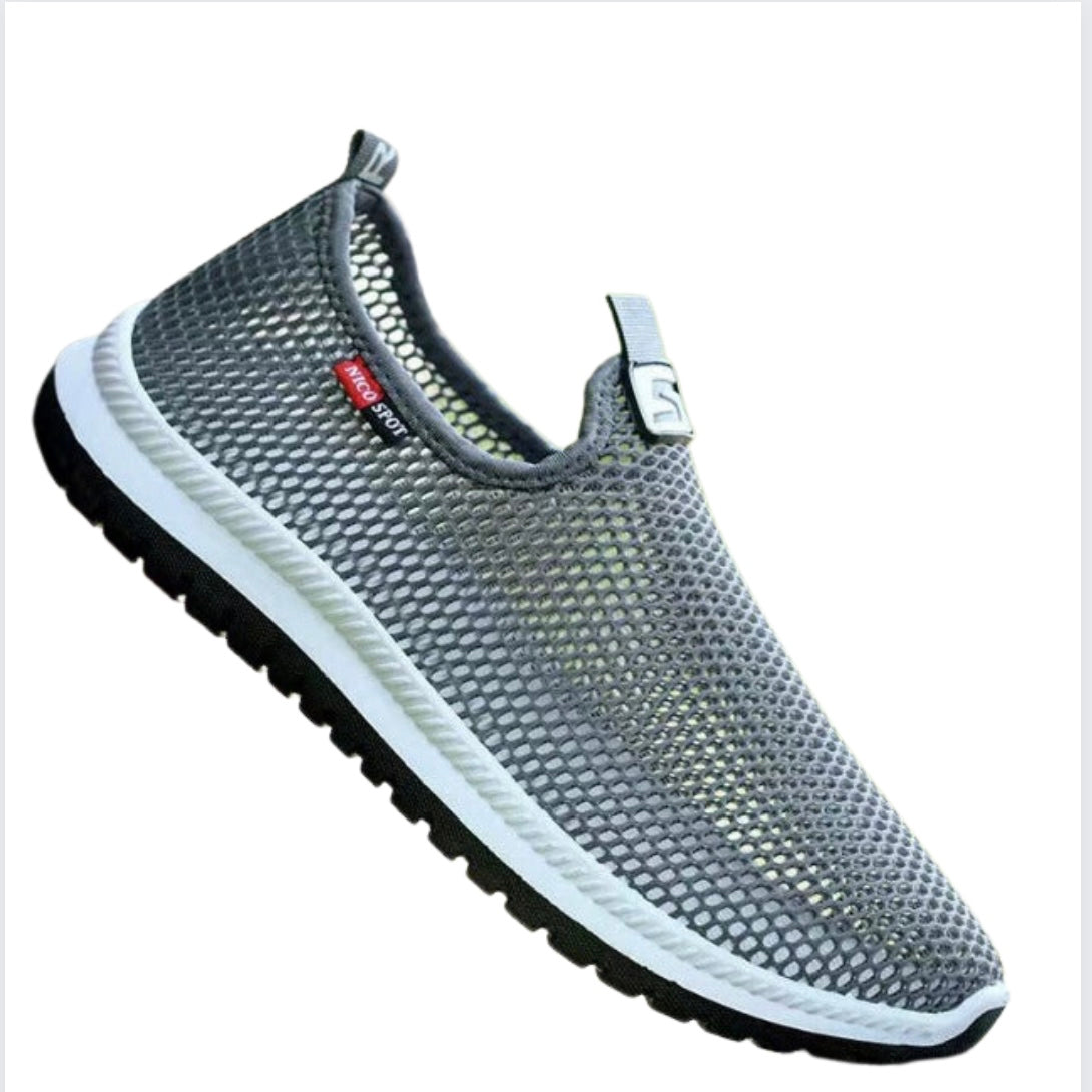 Tenis Deportivos Transpirables - Gris