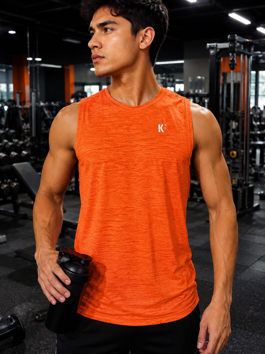 Camisa Deportiva KF/Naranja K141