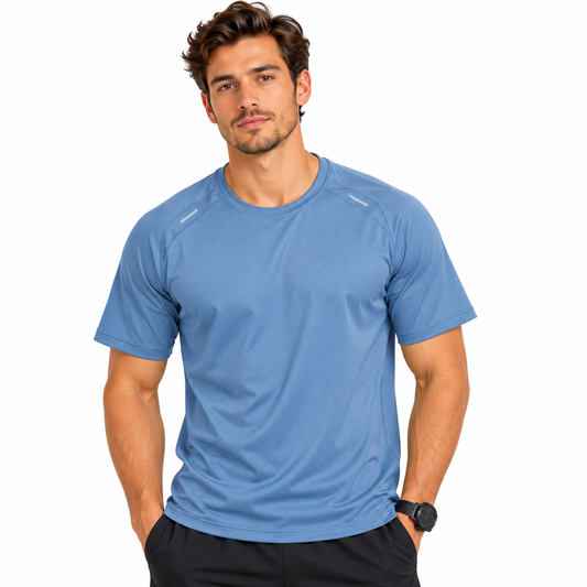 Camiseta Deportiva para Caballero - KCN203 Blue-Grey