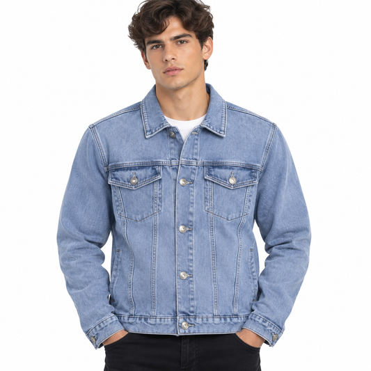 Jacket Denim para Caballero - KCN201 Azul Claro