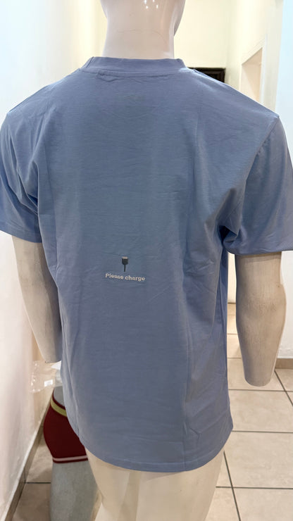 Camiseta Bongo para Caballero - Celeste KCN08
