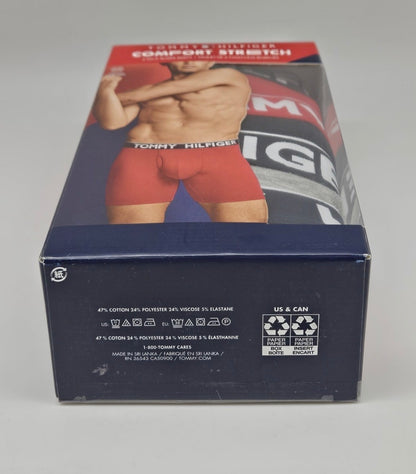 4 Pack Boxer Tommy Hilfiger-Rojo, Negro y Gris US22