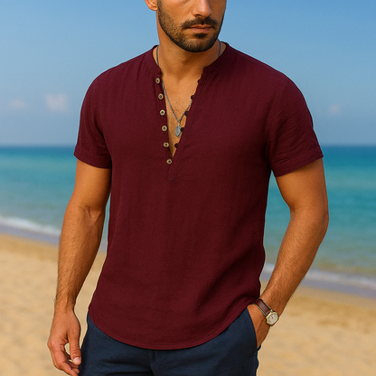Camisa Casual Para caballero / Vino  K28