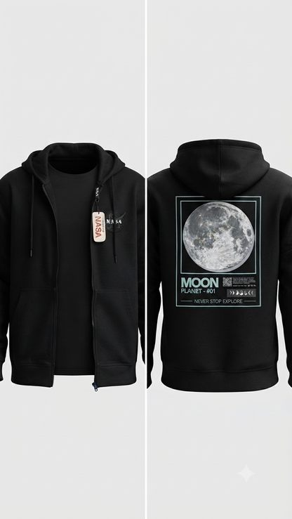 Hoodie Mission Space - NASA KCN41 Negro