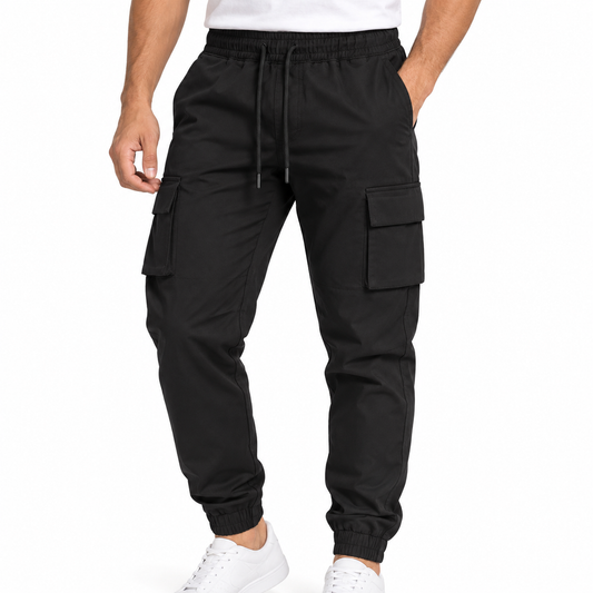 Pantalón Jogger Cargo para Caballero - KCN188 Negro