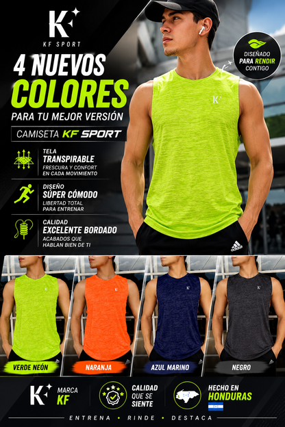 Camisa Deportiva KF/Verde K141