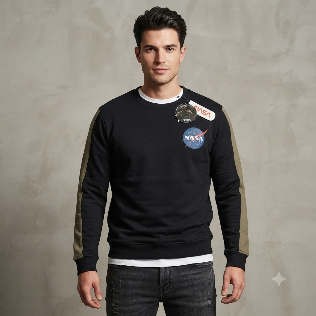 Sudadera Mission Space - NASA KCN36 Negro