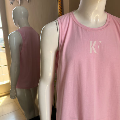 Camiseta desmangada KF - Rosa K289