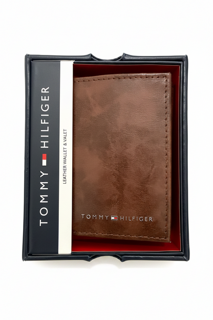 Billetera Para Hombre Marca Tommy Hilfiger Café US87